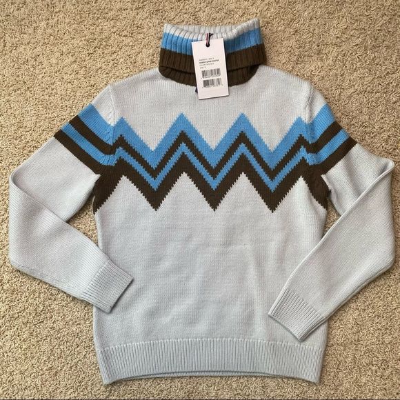 PERFECT MOMENT Alpine intarsia merino wool turtleneck sweater NEW WITH TAGS - Picture 4 of 6